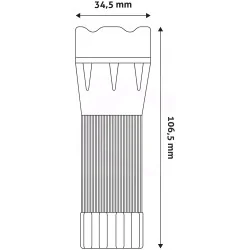 фонарик Entac EFL-ZOOM-PL, LED, 1W
