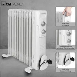 Õliradiaator Clatronic RA3737, 11-ribi, (1000/ 1300/ 2300W), RA3737