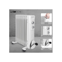 Õliradiaator Clatronic RA3736, 9-ribi, (800/ 1200/ 2000W), RA3736