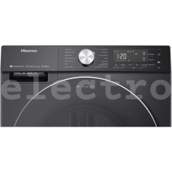 Kuivatiga pesumasin Hisense, 10.5 kg / 6 kg, sügavus 59 cm, 1400 p/min, must, WD5S1045BB