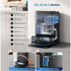 Pesev robottolmuimeja Ecovacs Deebot X9 PRO OMNI, must