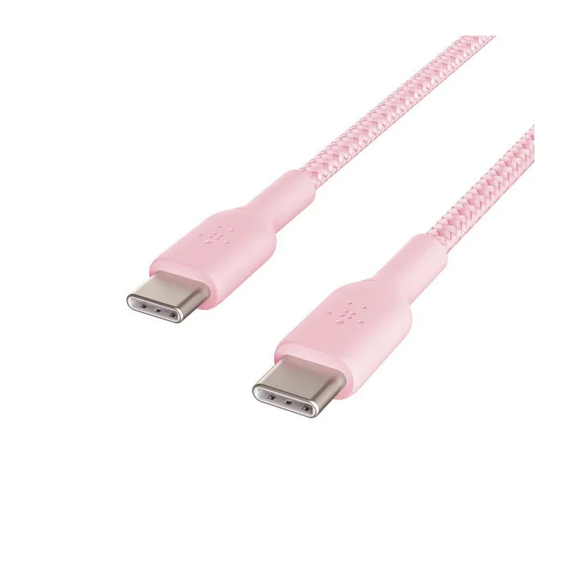 кабель USB-C/ USB-C, 2м, USB-C/2M, розовый