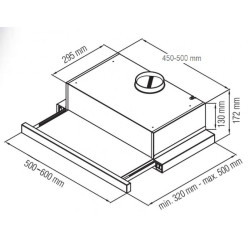 Integreeritav õhupuhastaja Starkke H3062RB50, must, 520 m3/h