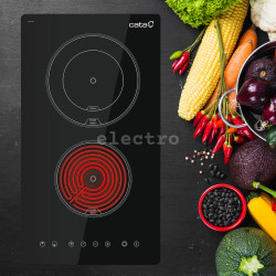 Integreeritav keraamiline pliidiplaat Greentek, must, GTV30BK