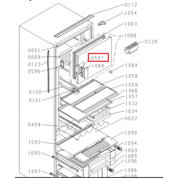 крышка ручки для холодильника Brandt, 449195