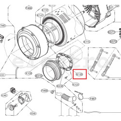 LG pesumasina vasturaskus, MAG62183202, parempoolne LG pesumasina vasturaskus, MAG62183202, parempoolne