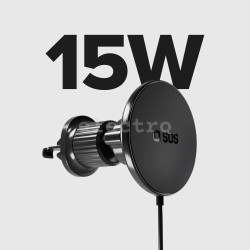 Автомобильное беспроводное зарядное устройство SBS 15W, Magsafe, черный, TESUPPMAG15WVENT