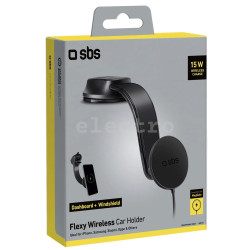 Автомобильное беспроводное зарядное устройство SBS 15W, Magsafe, черный, TESUPPMAG15W21