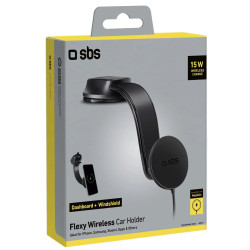 Juhtmevaba autolaadija SBS 15W Magsafe, must, TESUPPMAG15W21