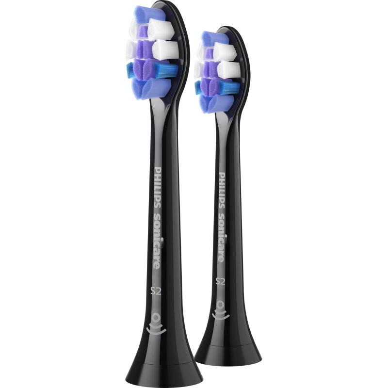 Hambaharja otsikud Philips Sonicare Sensitive, 2 tk, must, HX6052/88, tundlikele hammastele ja igemetele