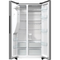 Jäävaba SBS külmik Hisense, vee- ja jääautomaat, veepaak, 566 L, 179 cm, roostevaba teras, RS5P535NTCE