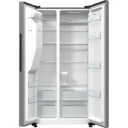 No Frost SBS Холодильник, Hisense, диспенсер для воды и льда, 566 л, высота 179 см, нерж. сталь