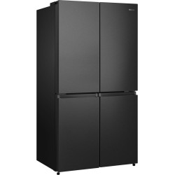 Jäävaba SBS külmik Hisense, 609 L, 179 cm, must, RQ758N4SBFE