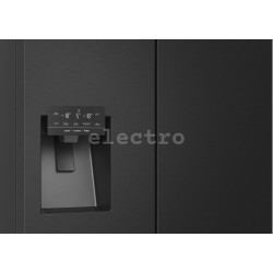 No Frost SBS Холодильник, Hisense, диспенсер для воды и льда, 584 л, высота 179 см, черная сталь, RQ760N4SBFE