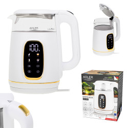 Чайник ADLER, pегулировка температуры, 1,7 л ADLER, AD1305WG