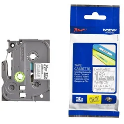 Ламинированная лента (белый текст на прозрачном фоне, 8м x 12мм), Brother