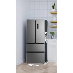 Jäävaba külmik Midea, 391 L, kõrgus 178 cm, roostevaba teras, MERF402FIE02