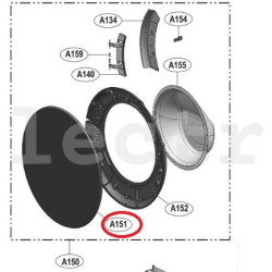 LG pesumasina ukse klaas,...