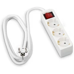 Удлинитель Hama Power Strip, 3 гнезда, 1,4 м, белый, 00137322