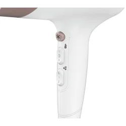 Фен Rowenta Studio Dry Glow, 2100 Вт, белый/розовый, CV5830