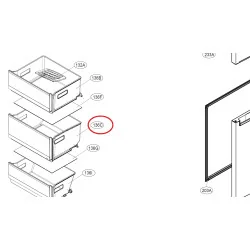 LG külmiku sügavkülmiku sahtel, keskmine, AJP75615001