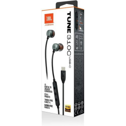 Kõrvasisesed kõrvaklapid JBL Tune 310C USB-C, must, JBLT310CBLK