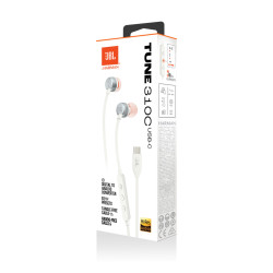 Kõrvasisesed kõrvaklapid JBL Tune 310C USB-C, valge, JBLT310CWHT