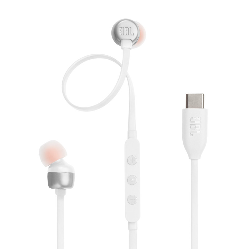 Внутриканальные наушники JBL Tune 310C USB-C, белый, JBLT310CWHT