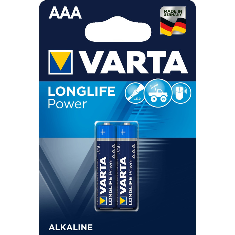 Батарейка AAA, Varta LongLife Powe, 2 шт.