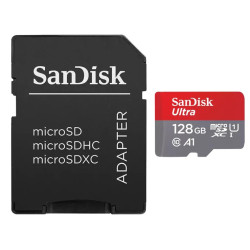 Карта памяти MicroSDXC SanDisk Ultra + адаптер (64 ГБ), SDSQUA4-064G-GN6MA