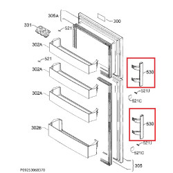 Ручка двери для холодильника Electrolux 2651095073