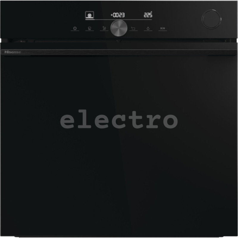 Интегрируемый духовой шкаф Hisense, 77 л, пиролитическая очистка, черный, BSA6633PBG8