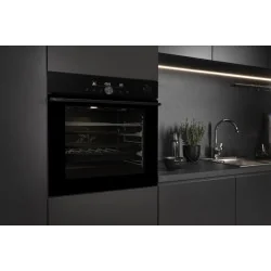 Integreeritav ahi Hisense, 77 L, pürolüütiline puhastus, must, BSA6633PBG8