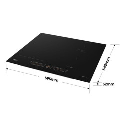 Integreeritav induktsioonpliidiplaat Hisense, laius 59,5 cm, must, HI6432BSCWF