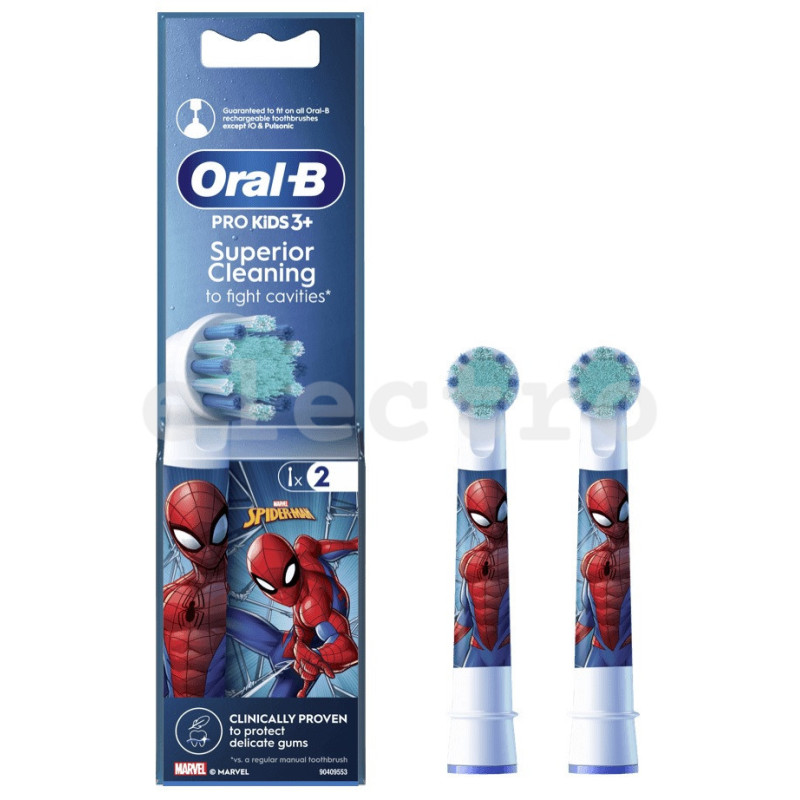 Hambaharja otsikud Braun Spiderman, laste, EB10-2, 2tk Hambaharja otsikud Braun Spiderman, laste, EB10-2, 2tk