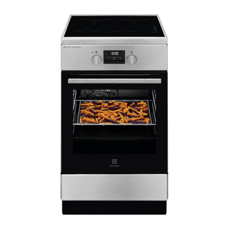 Induktsioonpliit Electrolux, SteamBake 50 cm, 58 L, roostevaba teras, LKI564267X