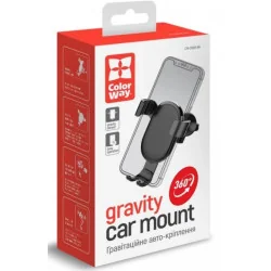 Mobiiltelefoni hoidja auto vent. kinnitusega, CW-CHG01-BK