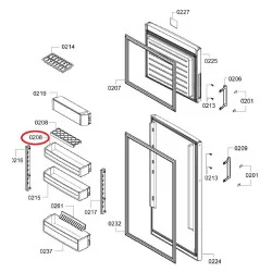 Поднос для холодильника, BOSCH, SIEMENS, средняя, 00708066