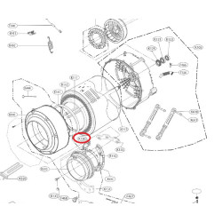 Противовес для стиральной машины LG, MAG63763001, левый