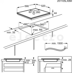 Индукционная варочная поверхность Electrolux, CIV63443CT