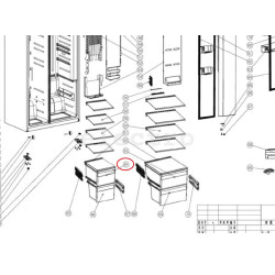 Ящик морозильной камеры Hisense, верхний, K1645650