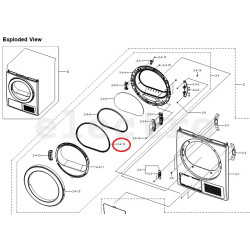 Samsung kuivati luugi tihend, ukse ja masina vahele, DC62-00271B