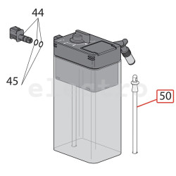Трубка молочника неармированная для кофемашин Delonghi, 5313272221