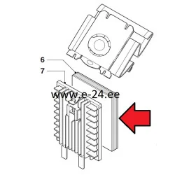 Tolmuimeja mootori filter Philips 432200037300