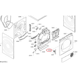 Siemens, BOSCH kuivati luugi lukusti, 10022250, REN