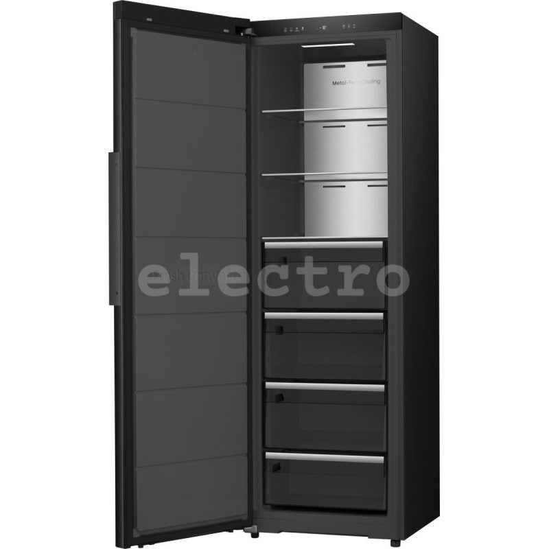 NoFrost морозильник Hisense, 312 л, высота 186 см, черный, FT5K310GSFC