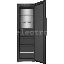 NoFrost морозильник Hisense, 312 л, высота 186 см, черный, FT5K310GSFC