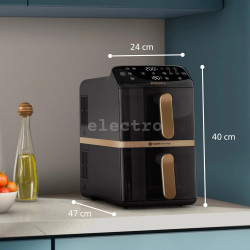 Kuumaõhufritüür Philips, 2300 W, 10 L, must/vask, NA462/70