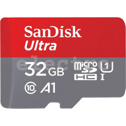 Карта памяти SanDisk Ultra microSDHC, 32GB, + Adapter SD, SDSQUA4-032G-GN6MA