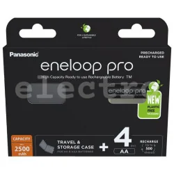 Аккумуляторные батарейки PANASONIC Eneloop Pro AA, 2500 мАч, 4 шт.